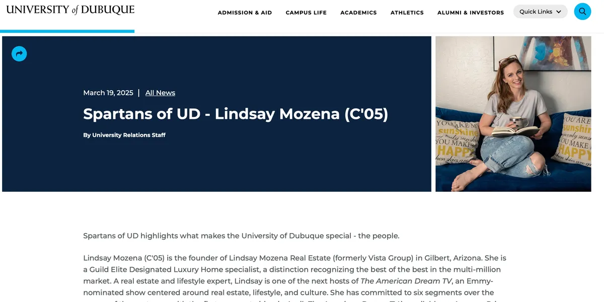 2025 Spartans of UD — Lindsay Mozena